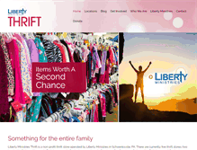 Tablet Screenshot of libertythriftstores.com